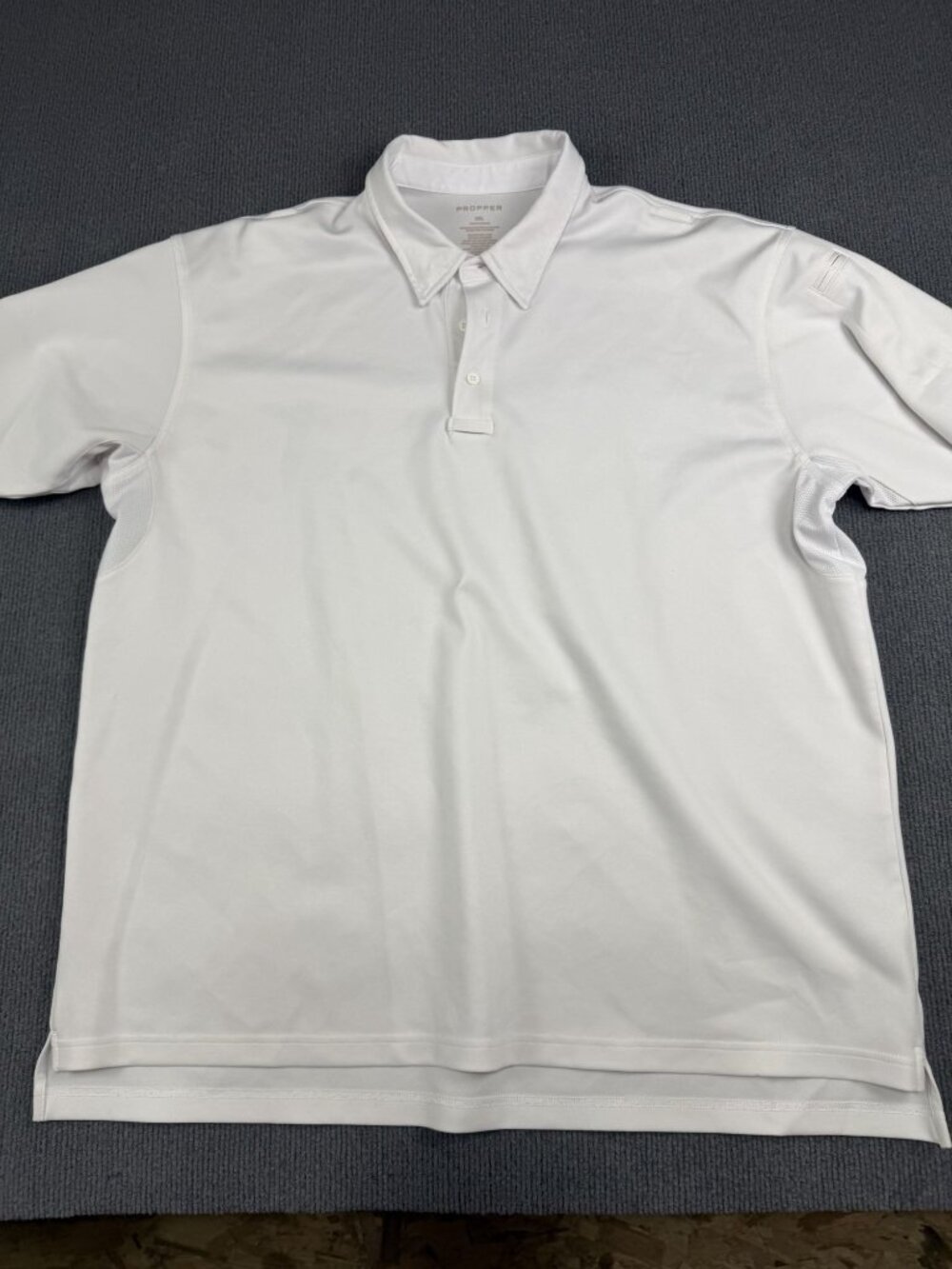 Propper Mens White Tactical Polo Shirt Short Sleeve 2XL
